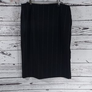 Worthington black and white striped pencil skirt